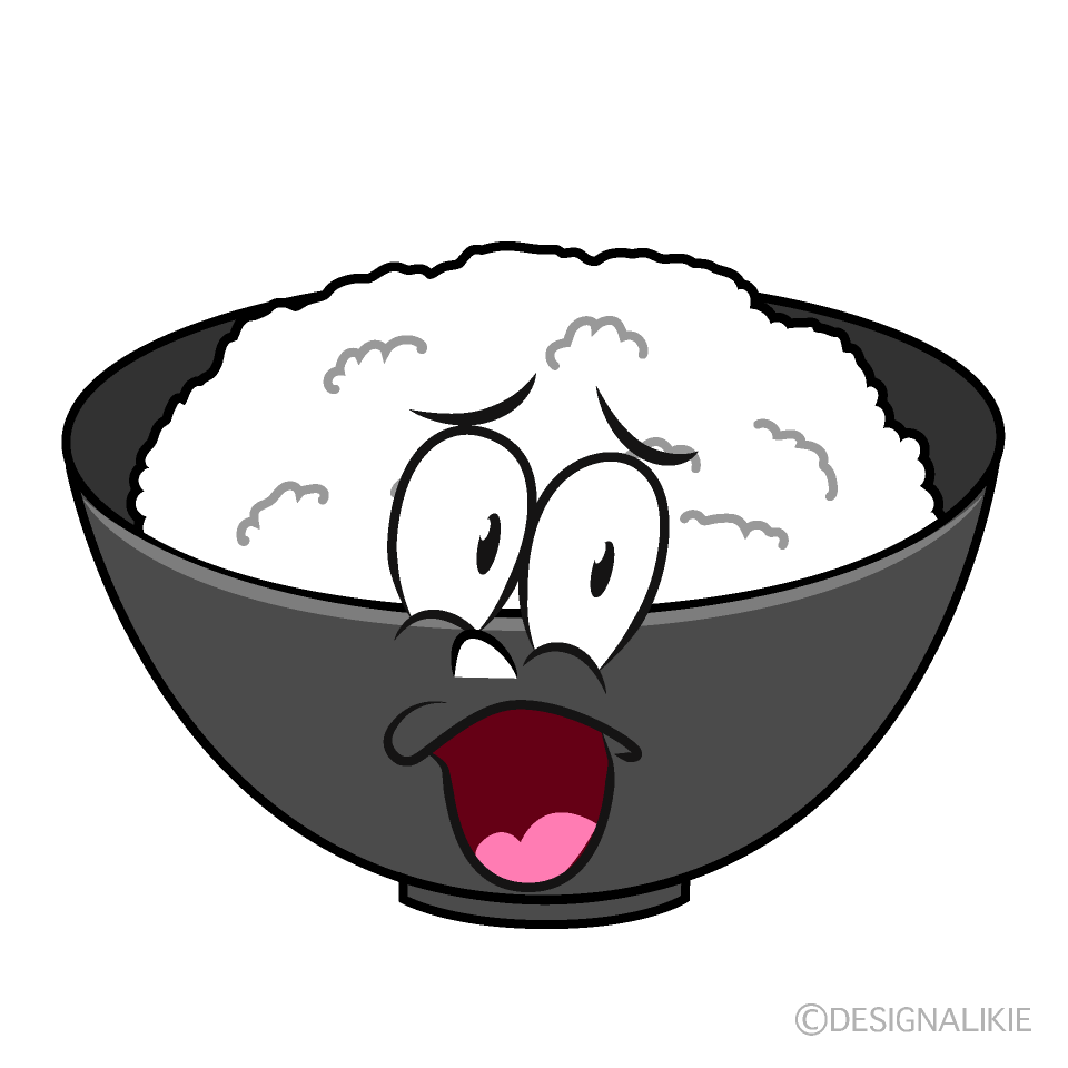 Surprising Rice Cartoon Character Image