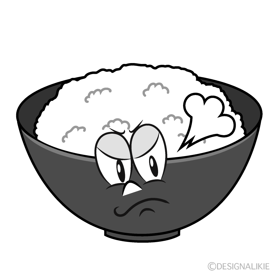 Angry Rice Cartoon Character Image