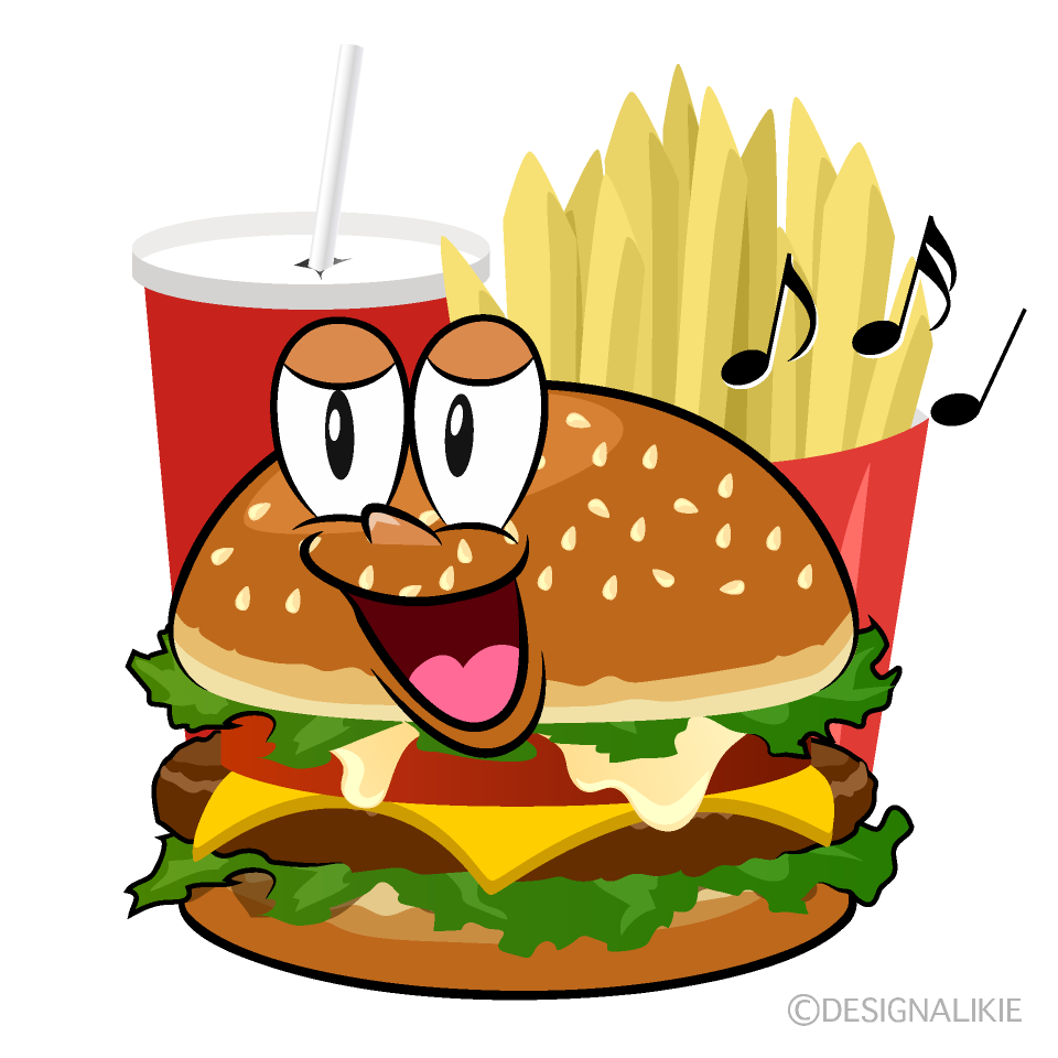 Singing Junk Food Cartoon Character Image
