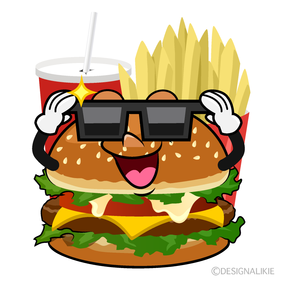 Cool Junk Food Cartoon Character Image