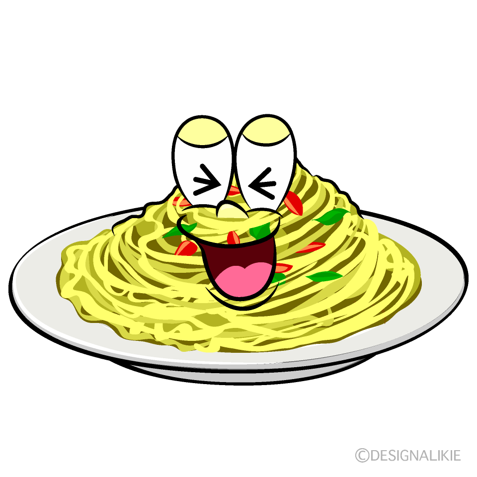 Laughing Pasta Cartoon Character Image