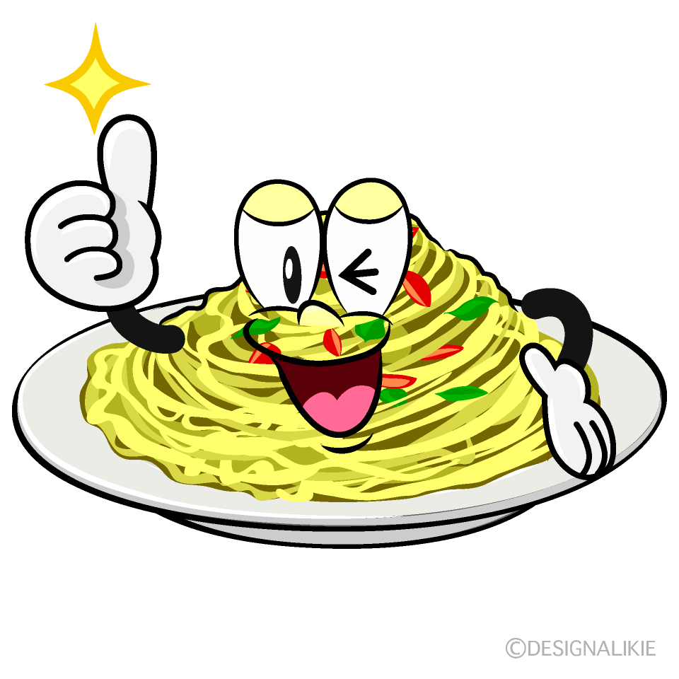 Thumbs up Pasta Cartoon Character Image