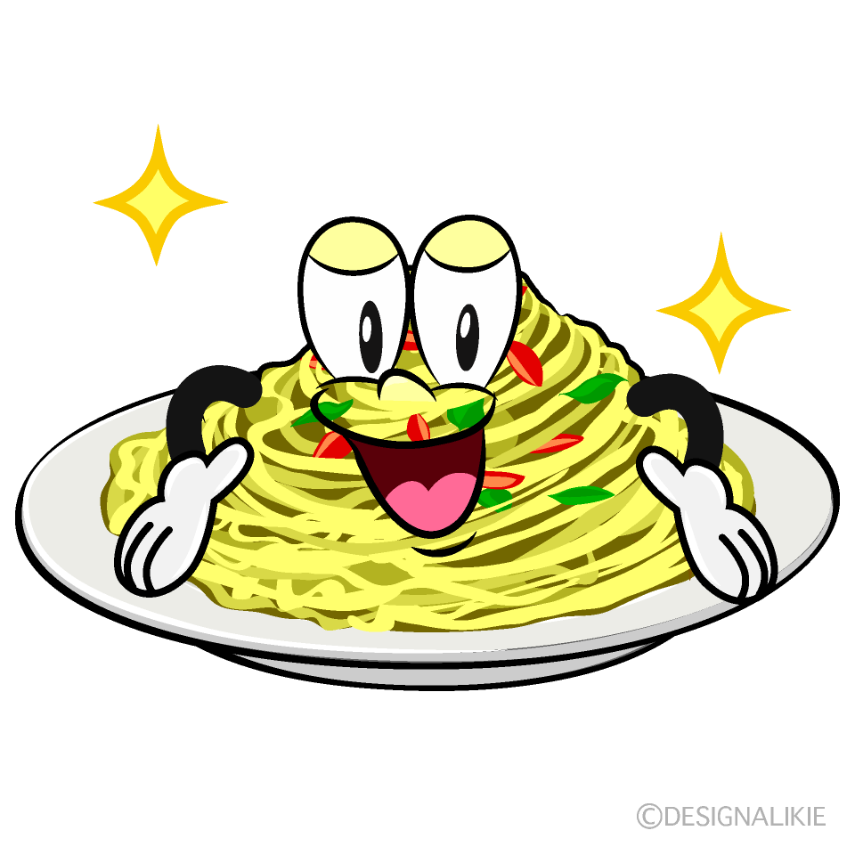 Glitter Pasta Cartoon Character Image