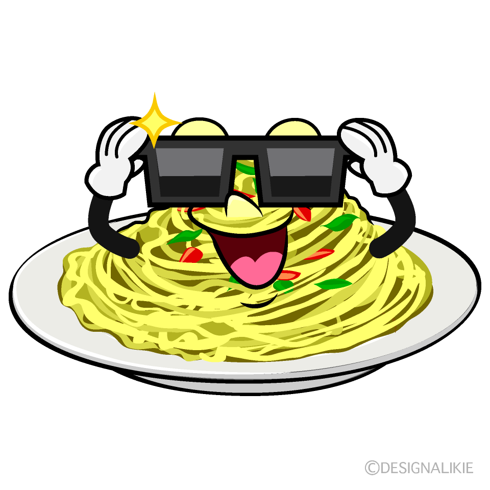 Cool Pasta Cartoon Character Image