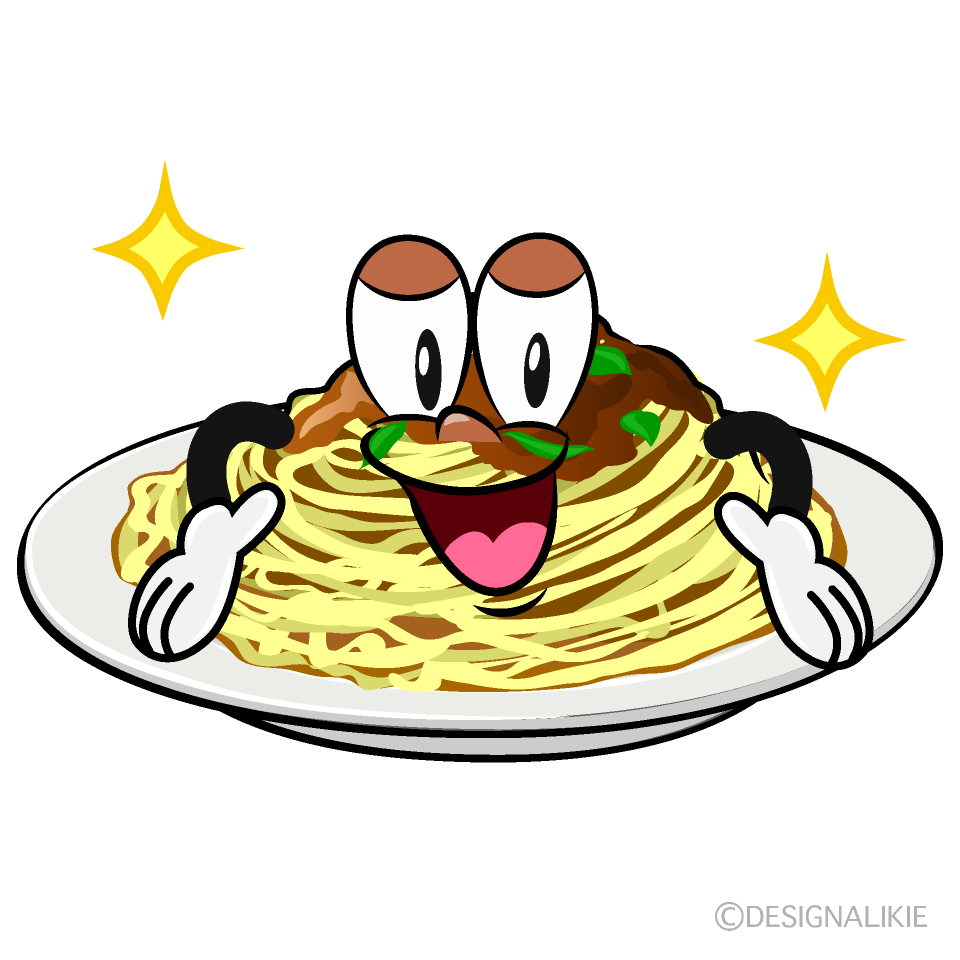 Glitter Spaghetti Cartoon Character Image