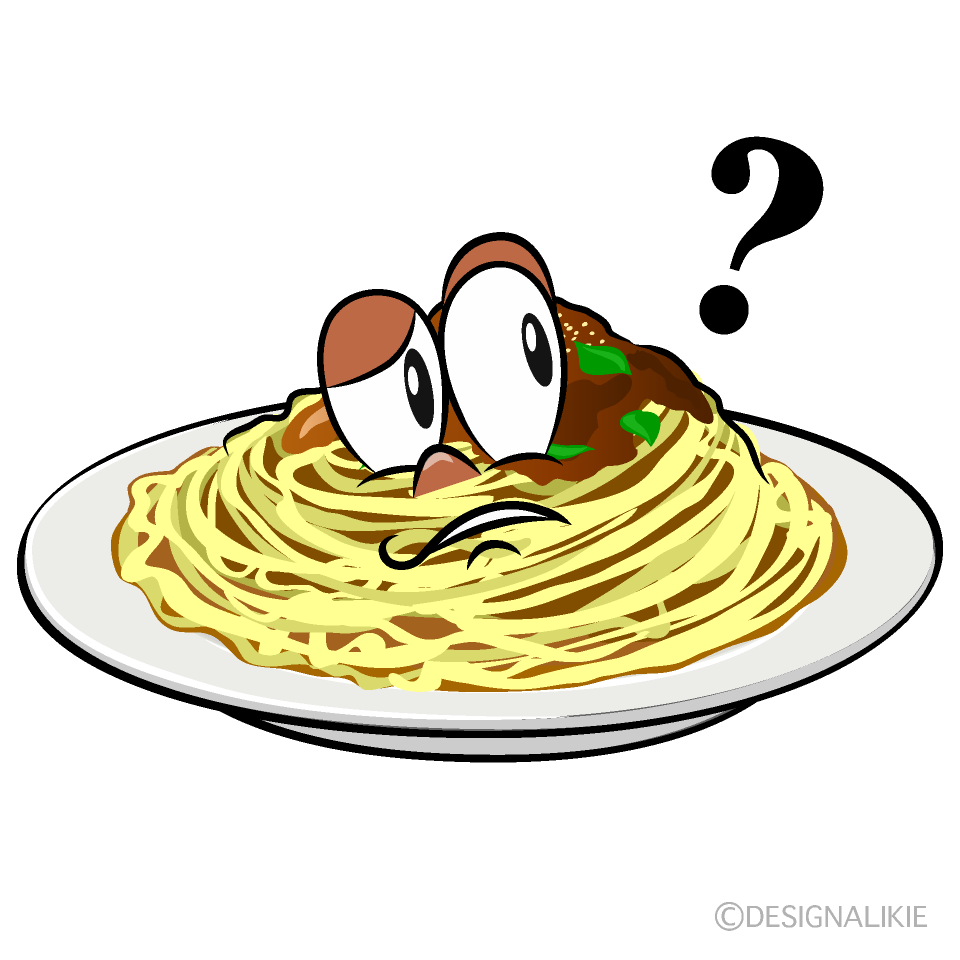 Thinking Spaghetti Cartoon Character Image