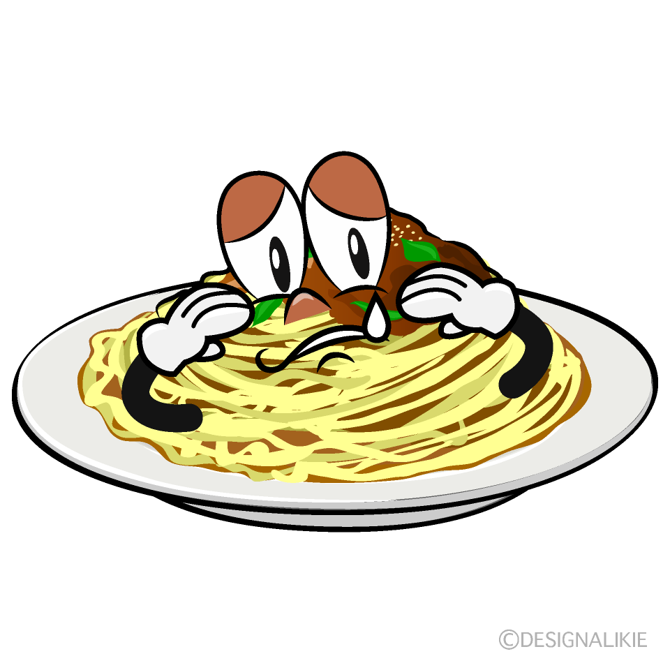 Sad Spaghetti Cartoon Character Image