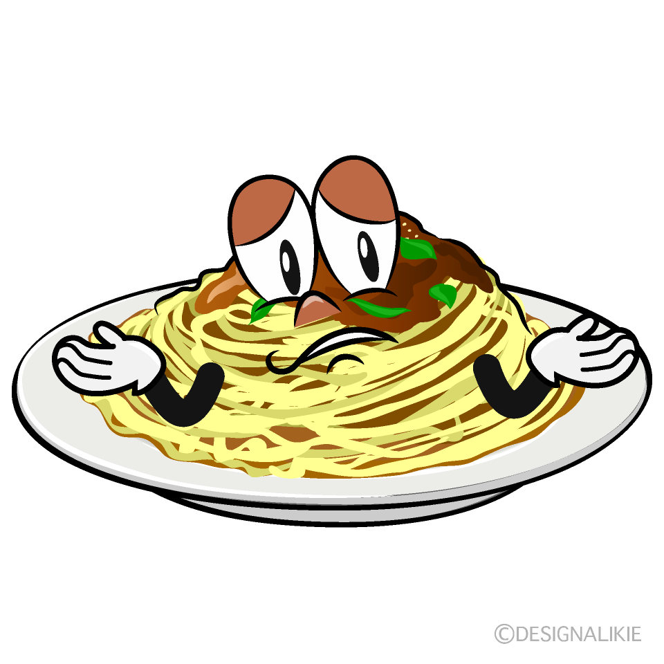 Troubled Spaghetti Cartoon Character Image