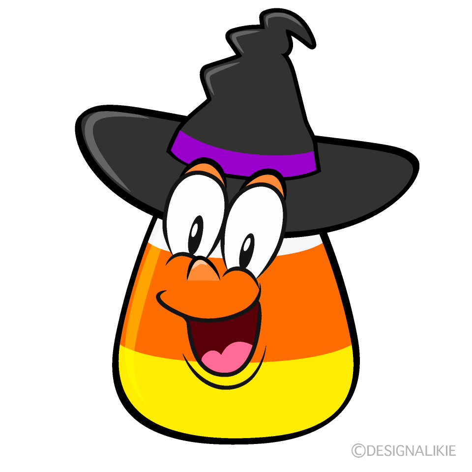 Surprising Candy Corn Cartoon Character Image