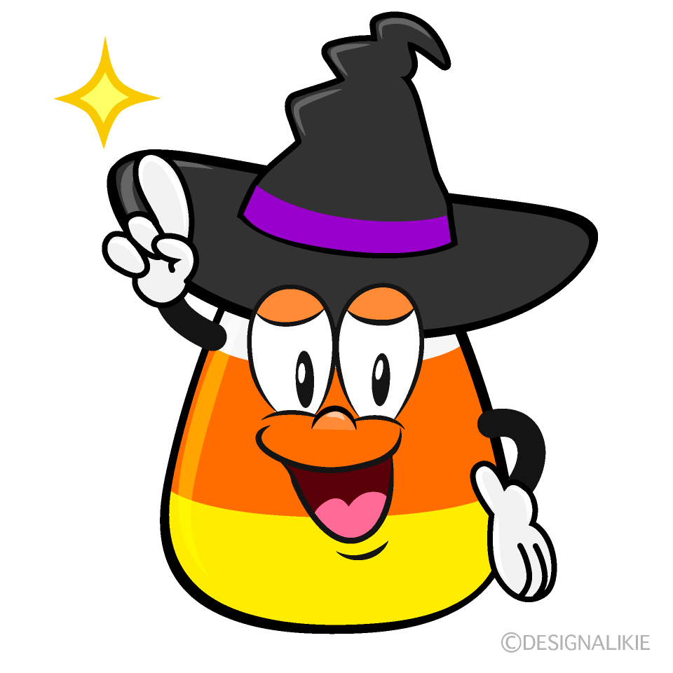 Posing Candy Corn Cartoon Character Image