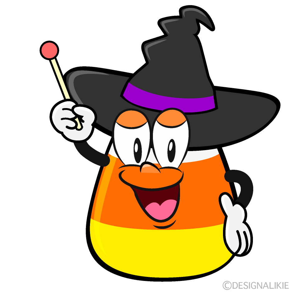 Speaking Candy Corn Cartoon Character Image