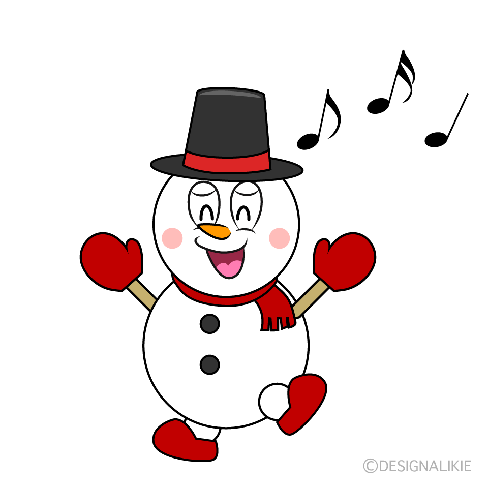 Smiling Snowman Cartoon Character Image