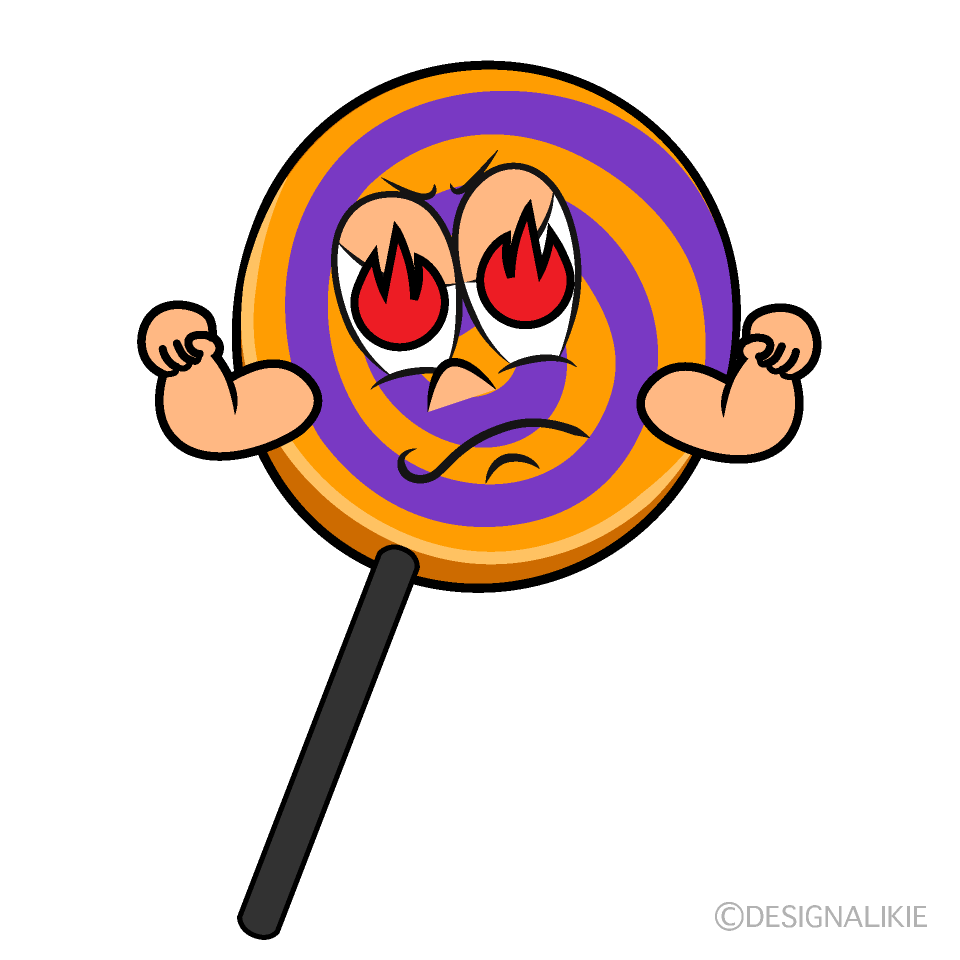 Enthusiasm Halloween Lollipop Cartoon Character Image
