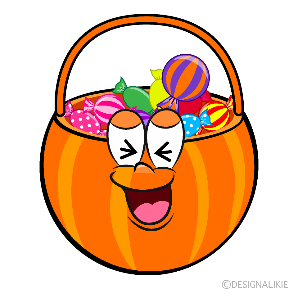 Laughing Halloween Candy Cartoon Character Image