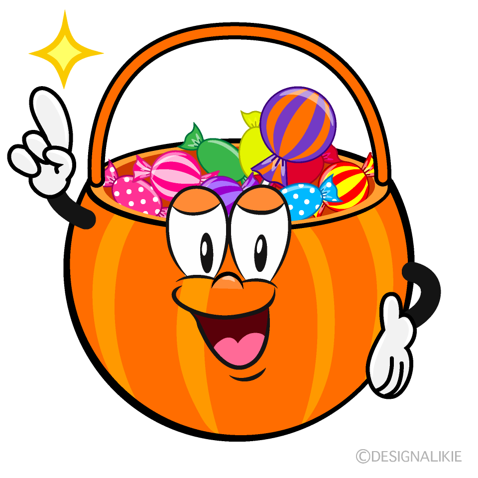 Posing Halloween Candy Cartoon Character Image