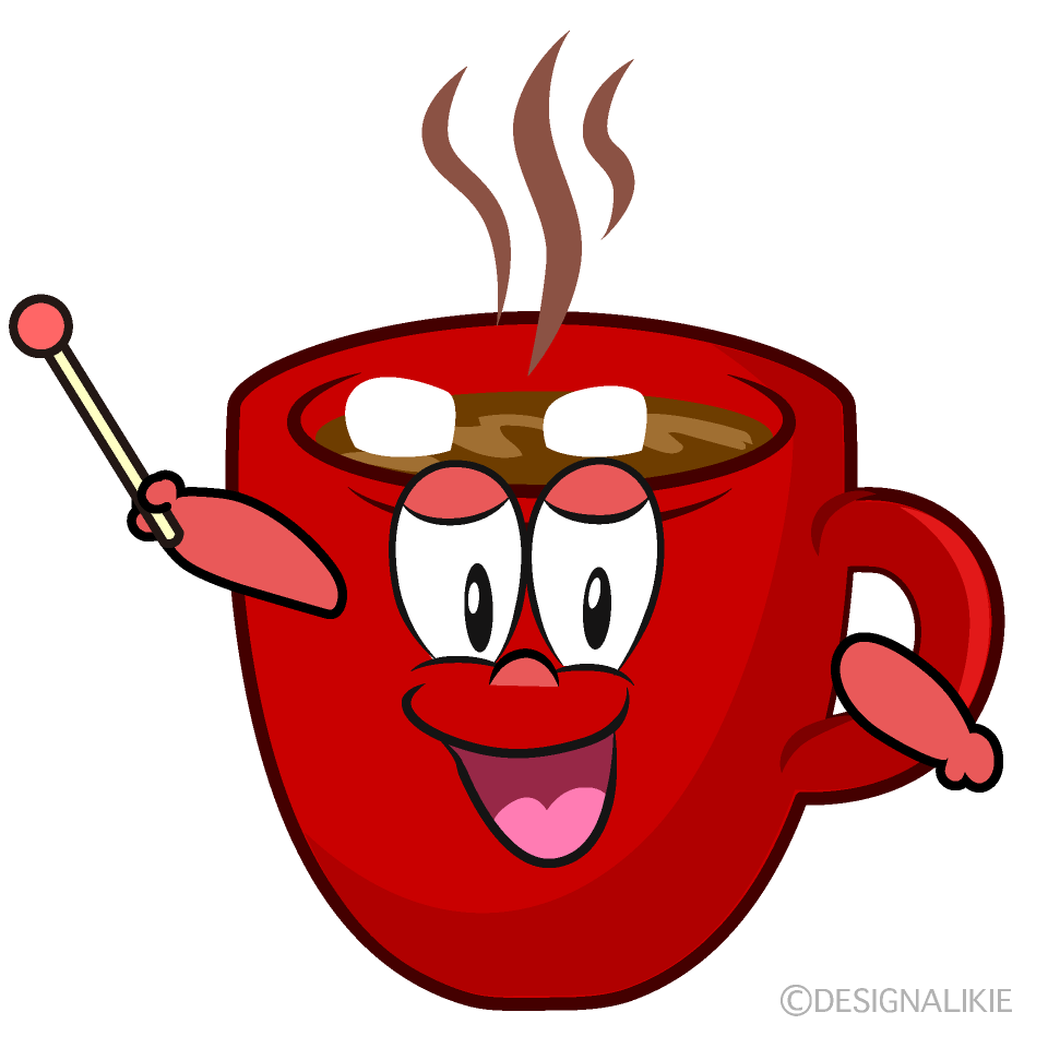 Speaking Hot Chocolate Cartoon Character Image