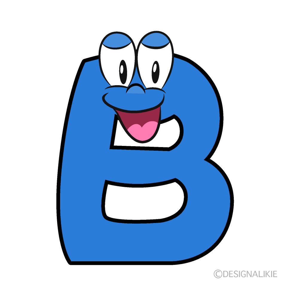 Smiling B Cartoon Character Image