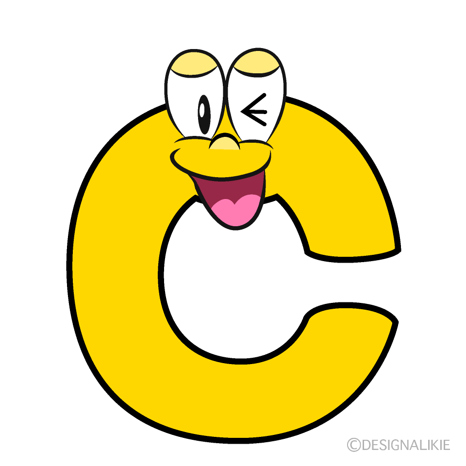 Laughing C Cartoon Character Image