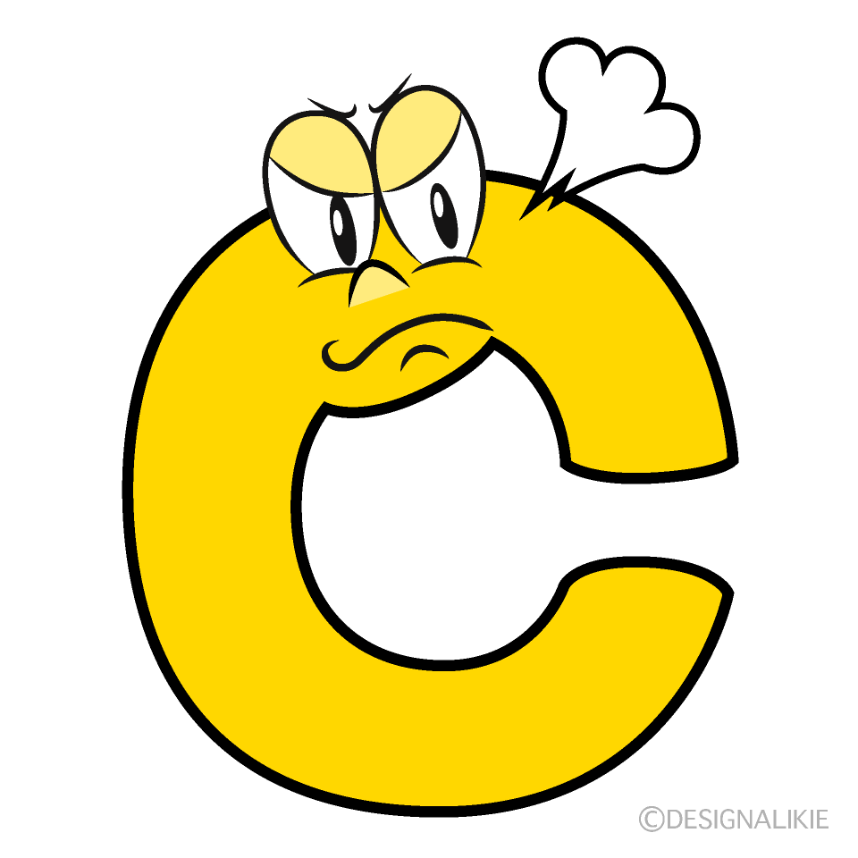 Angry C Cartoon Character Image