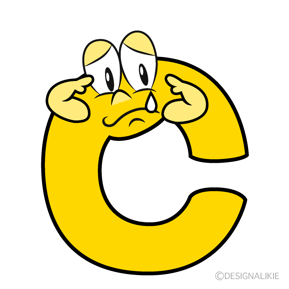 Sad C Cartoon Character Image