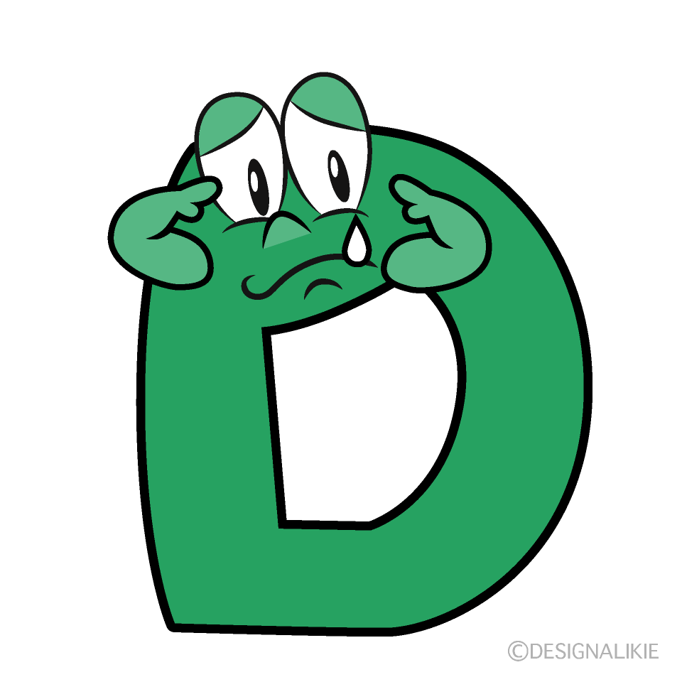 Sad D Cartoon Character Image