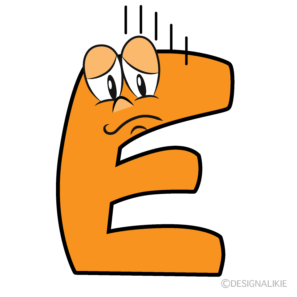 Depressed E Cartoon Character Image