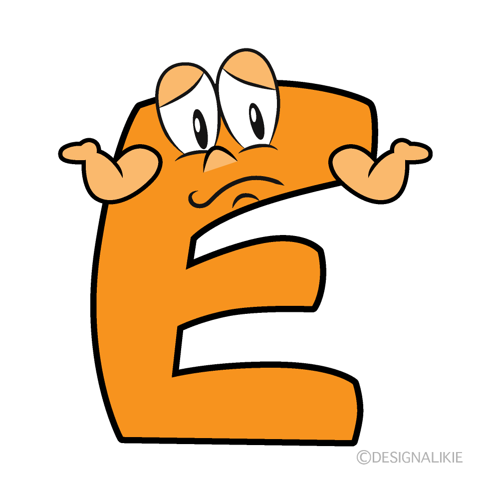 Troubled E Cartoon Character Image