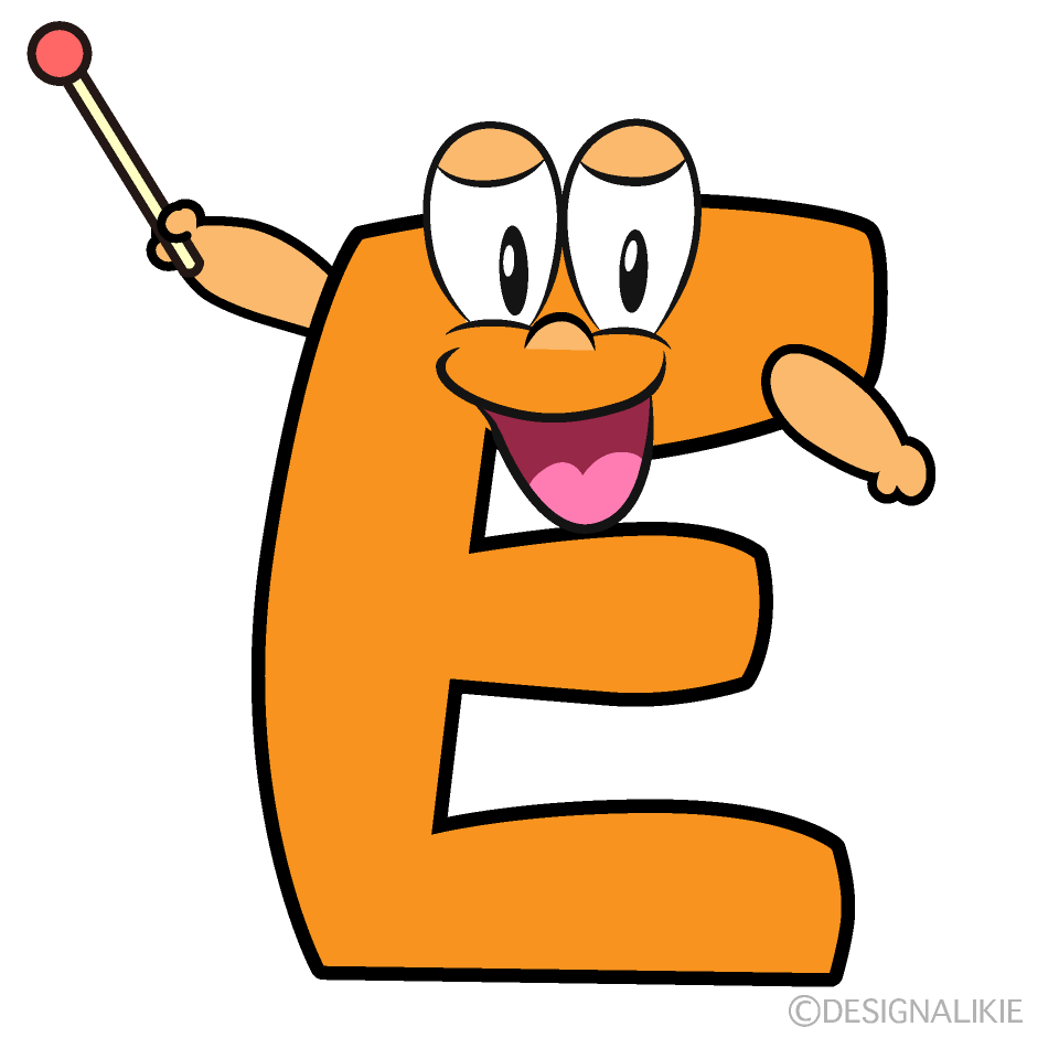 Speaking E Cartoon Character Image