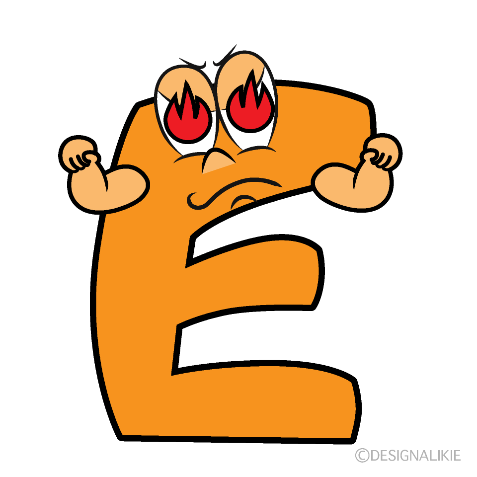 Enthusiasm E Cartoon Character Image