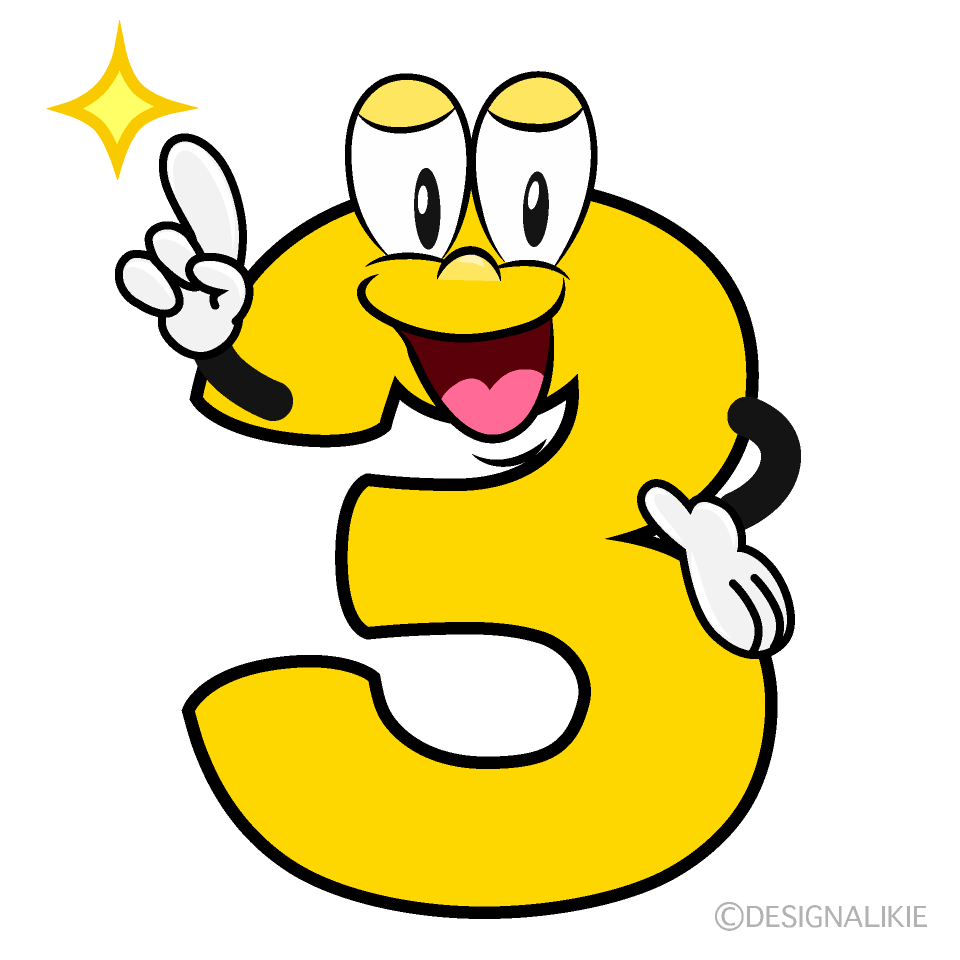Posing 3 Cartoon Character Image