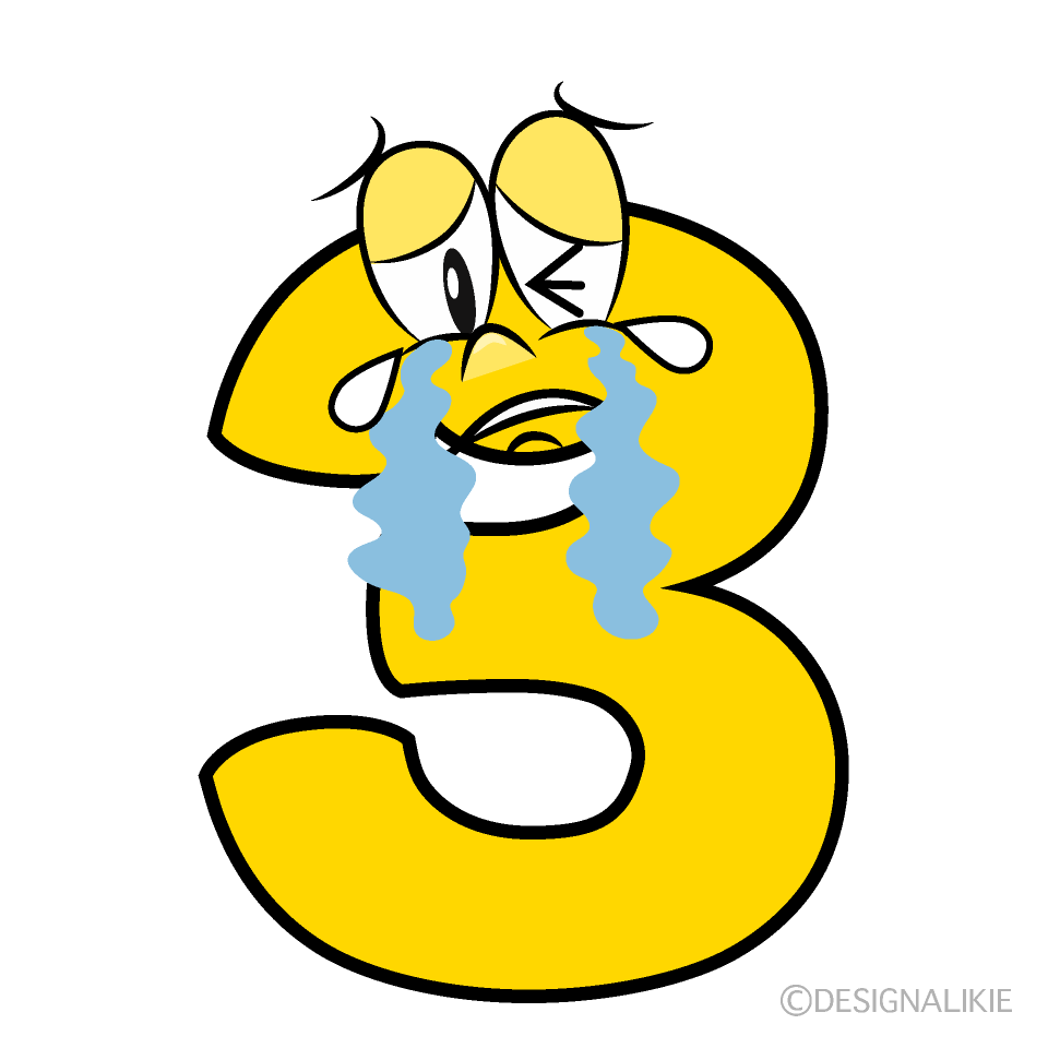 Crying 3 Cartoon Character Image