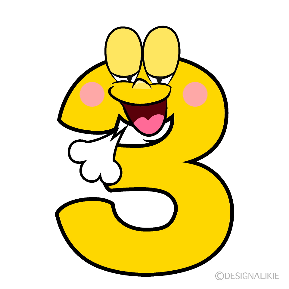 Relaxing 3 Cartoon Character Image