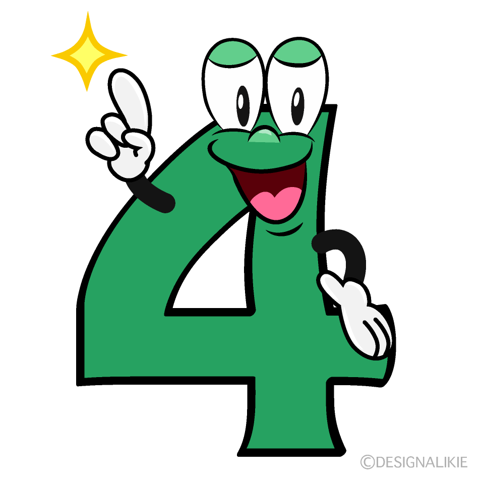 Posing 4 Cartoon Character Image
