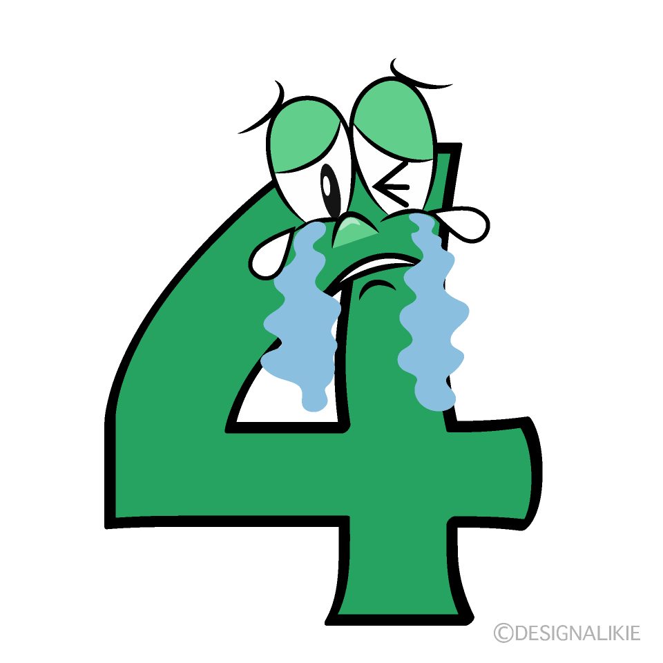 Crying 4 Cartoon Character Image