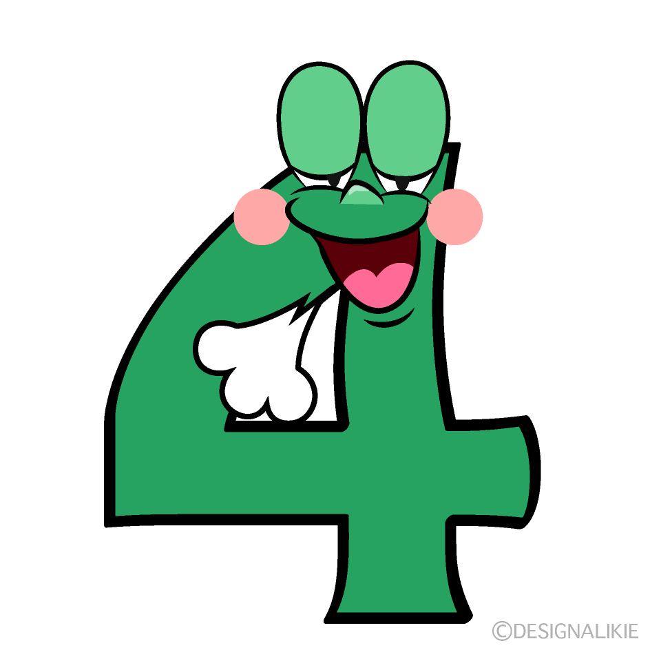 Relaxing 4 Cartoon Character Image