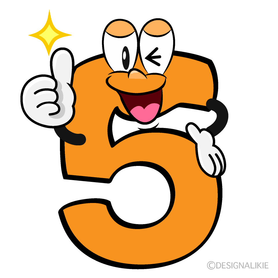 Thumbs up 5 Cartoon Character Image