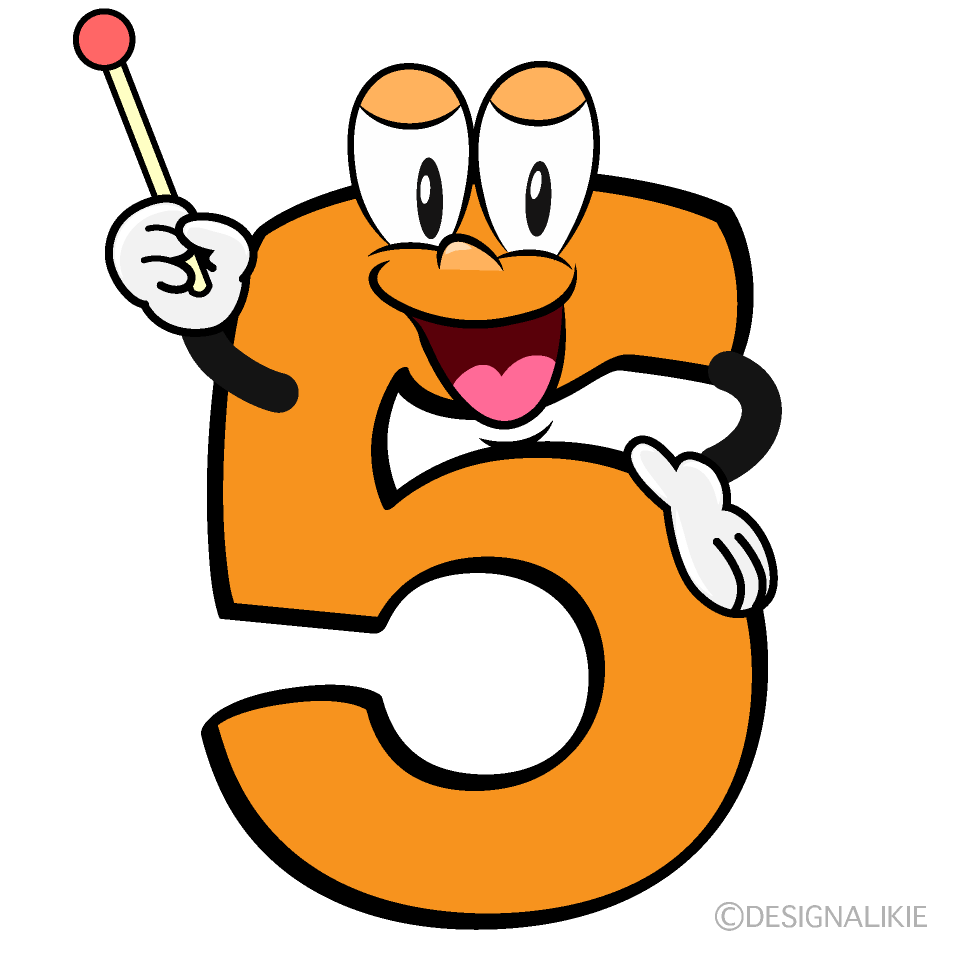 Speaking 5 Cartoon Character Image