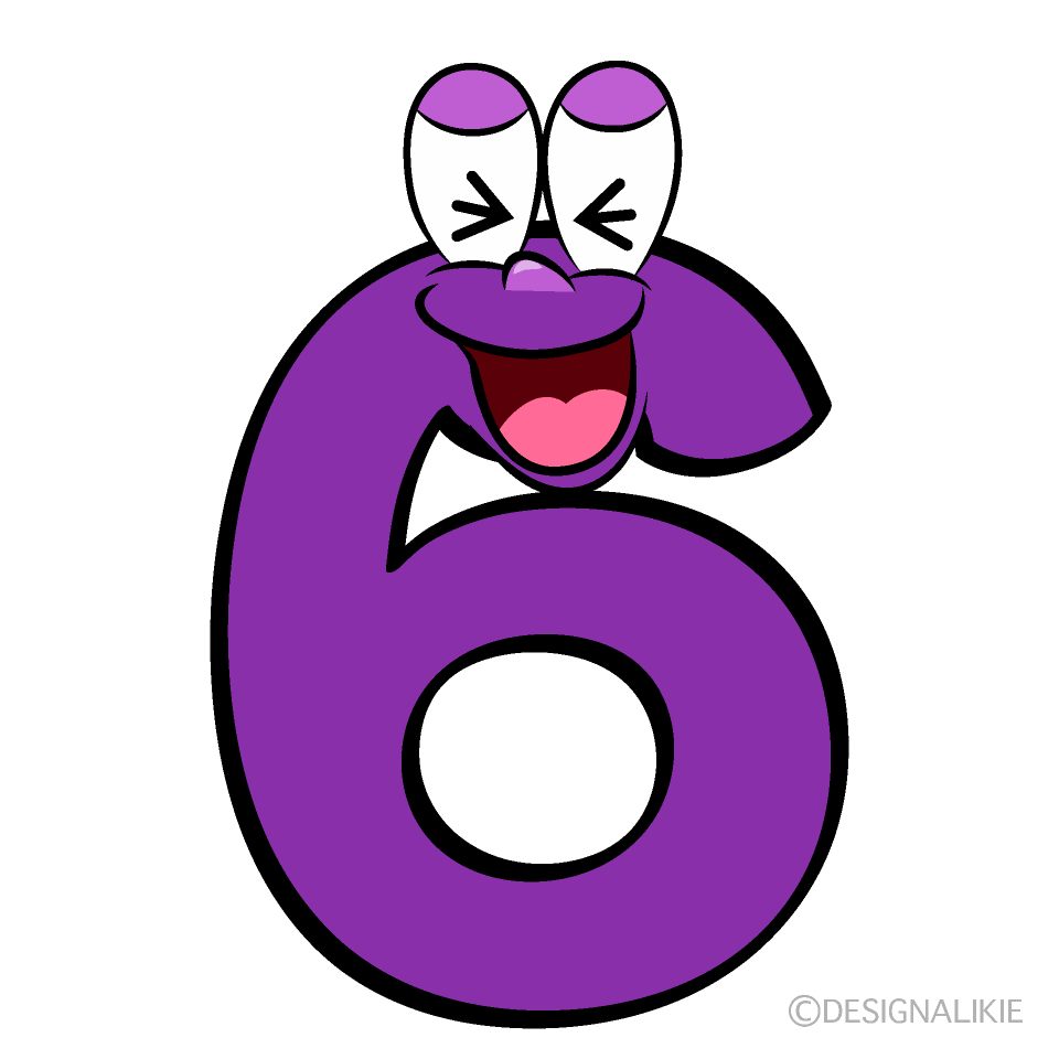Laughing 6 Cartoon Character Image