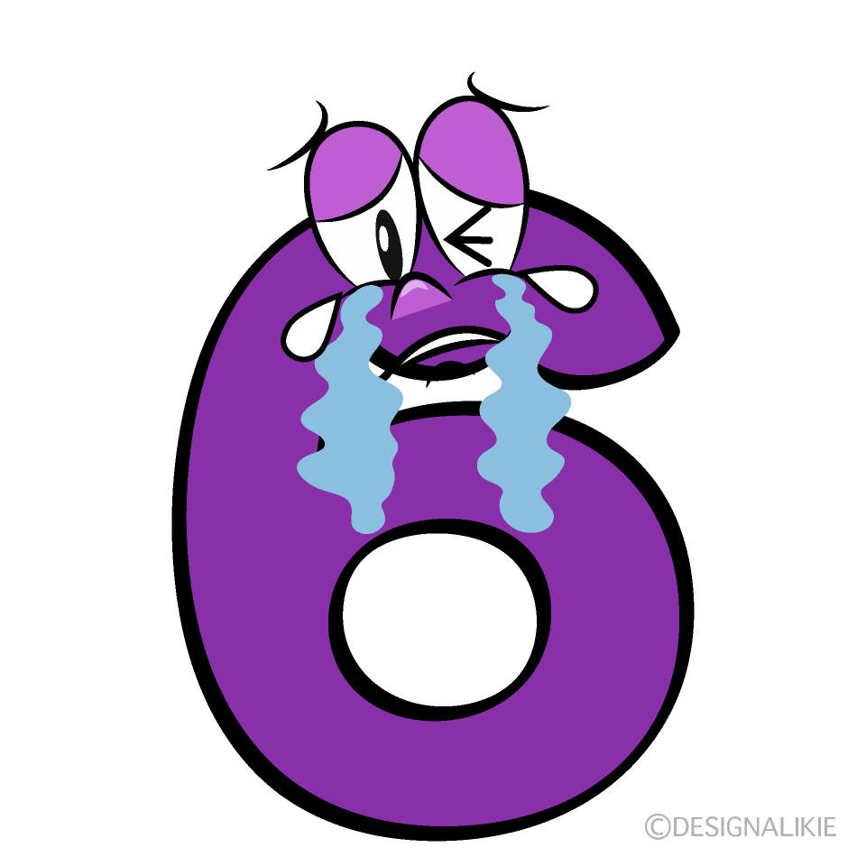 Crying 6 Cartoon Character Image