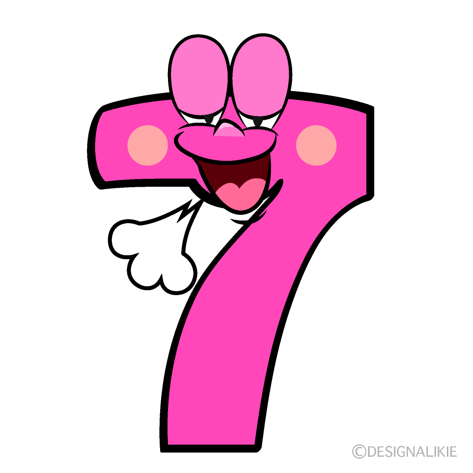 Relaxing 7 Cartoon Character Image
