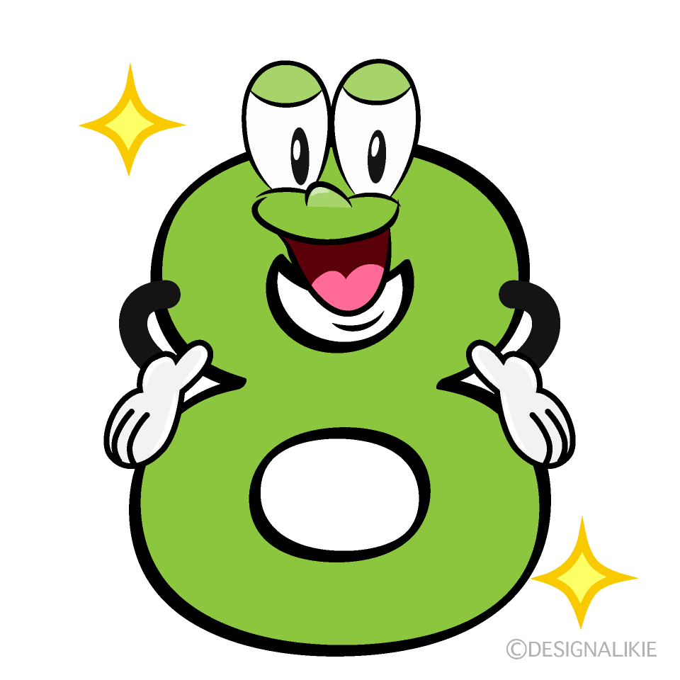 Glitter 8 Cartoon Character Image