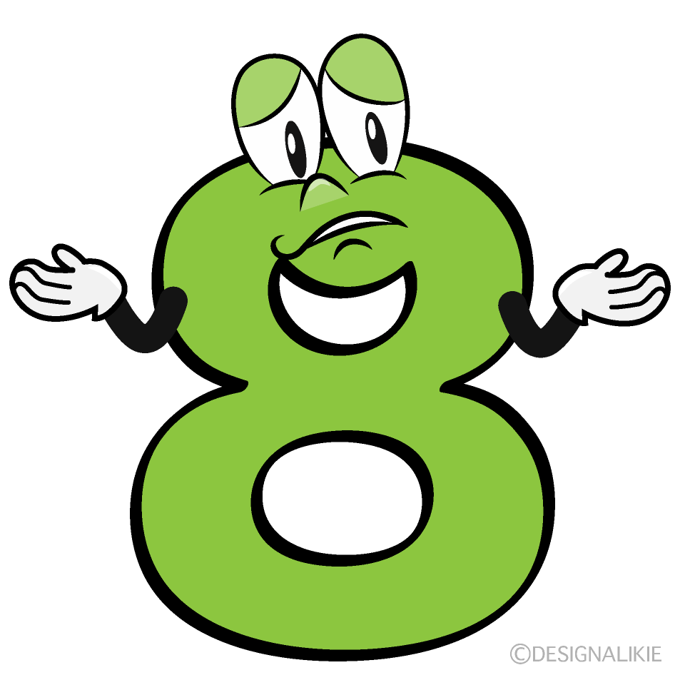 Troubled 8 Cartoon Character Image