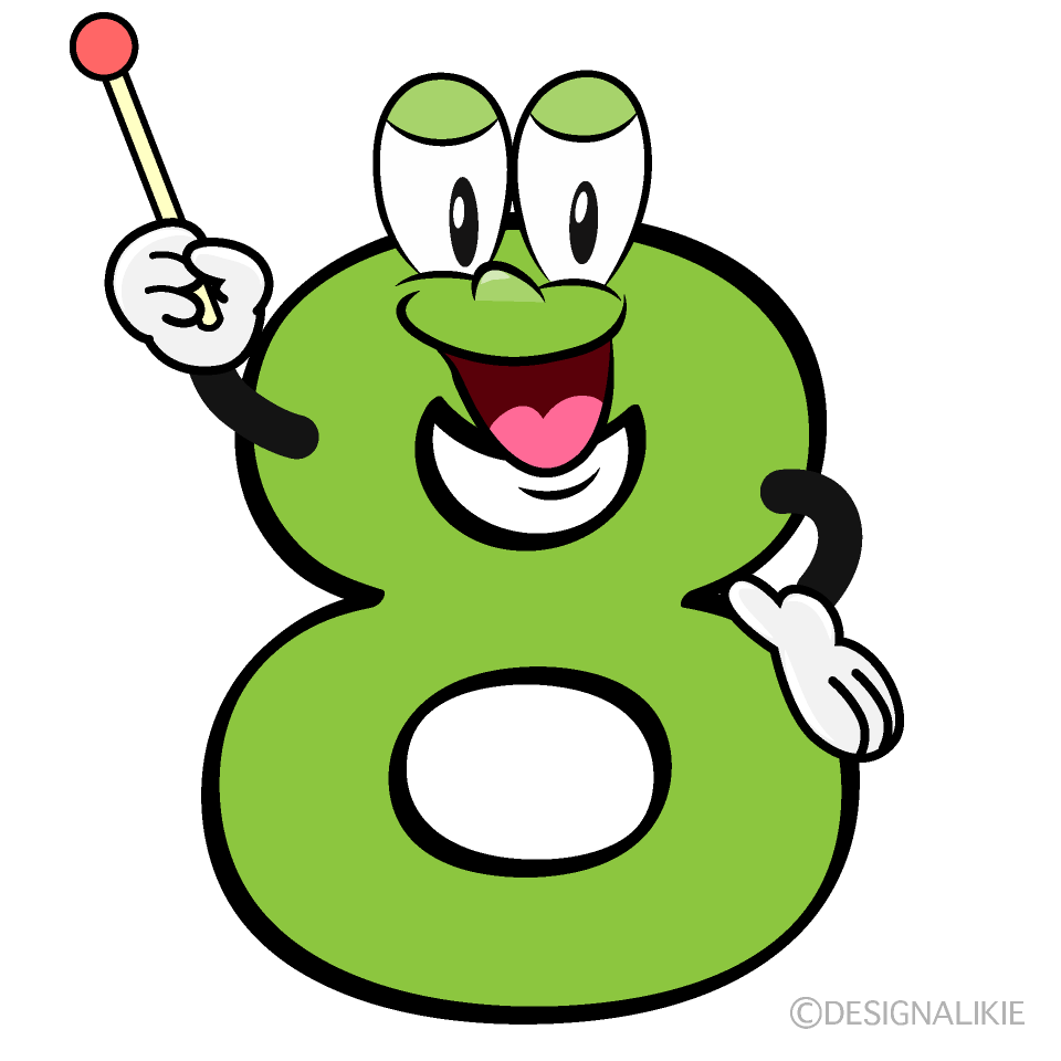 Speaking 8 Cartoon Character Image
