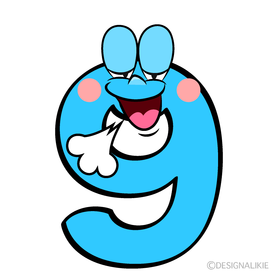 Relaxing 9 Cartoon Character Image