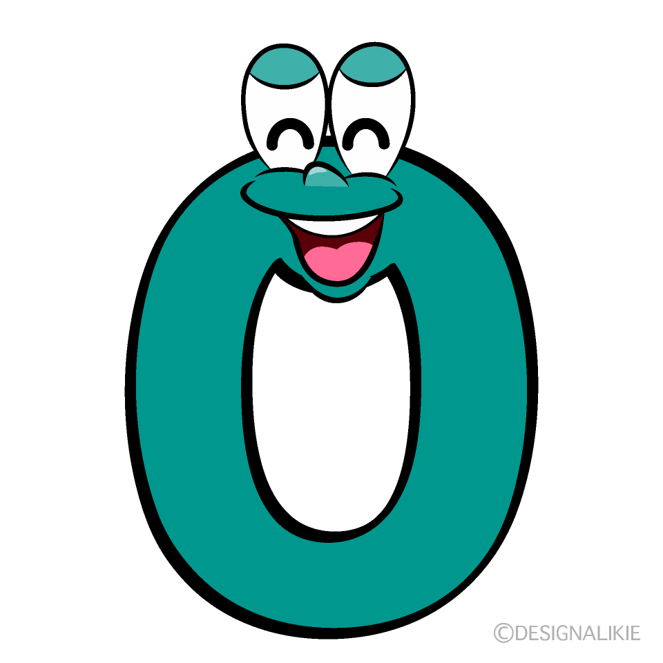 Smiling 0 Cartoon Character Image