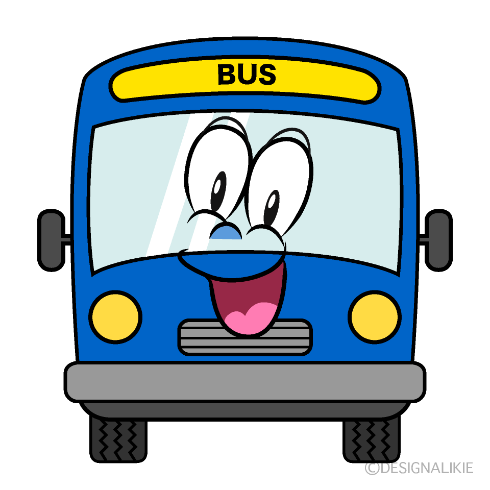 Surprising Bus Cartoon Character Image