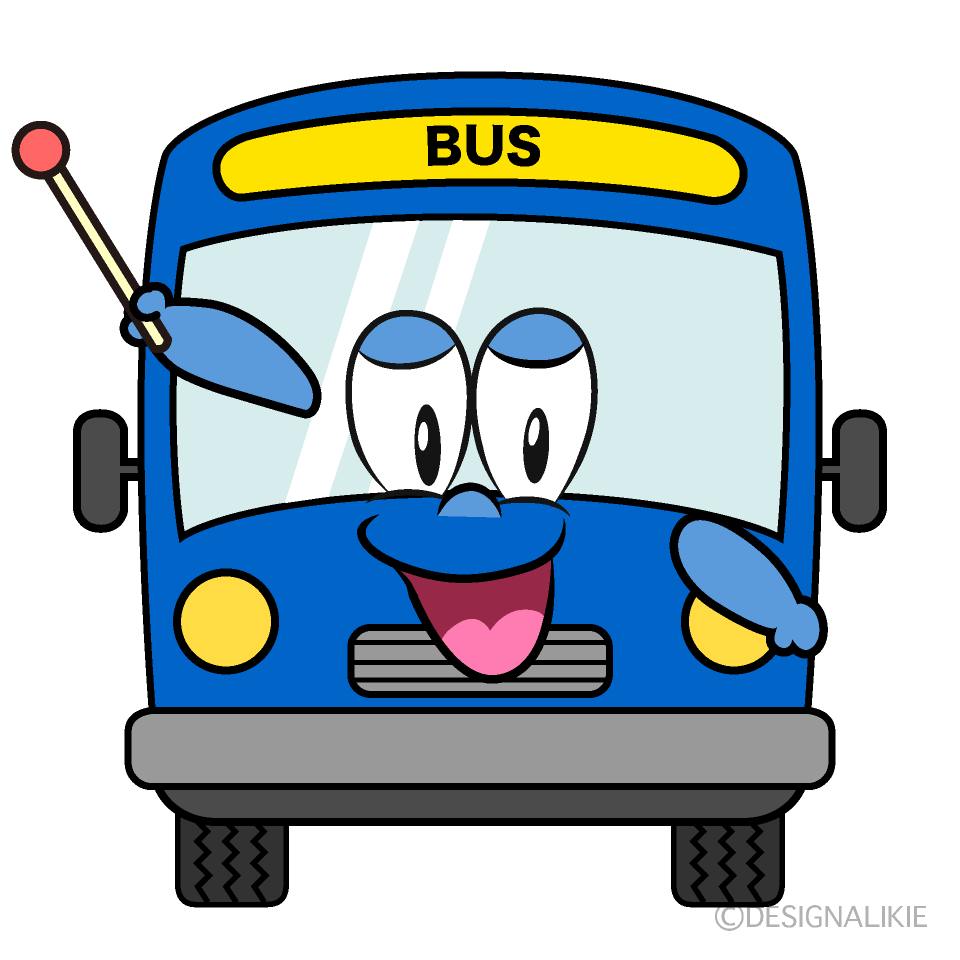 Speaking Bus Cartoon Character Image