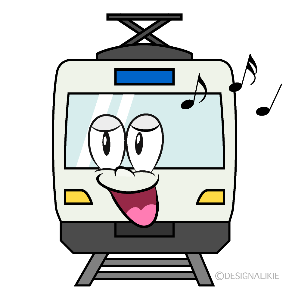 Singing Railway Cartoon Character Image