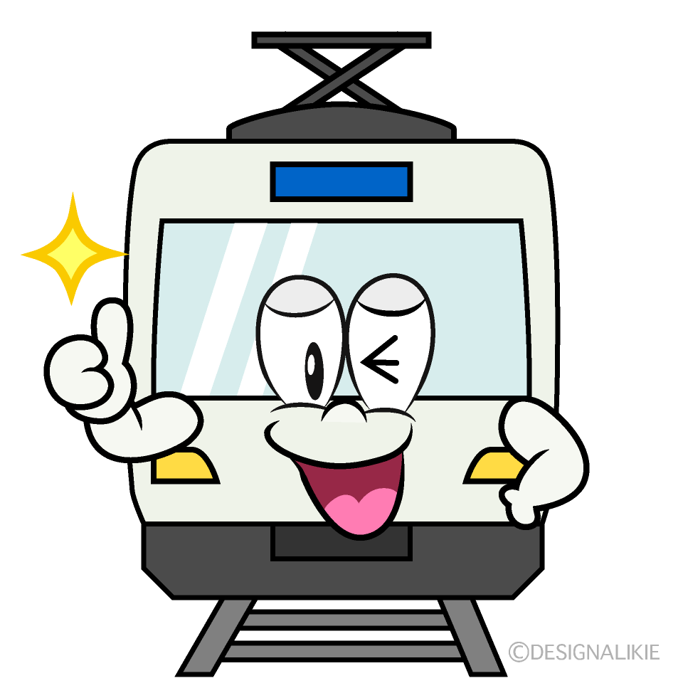 Thumbs up Railway Cartoon Character Image