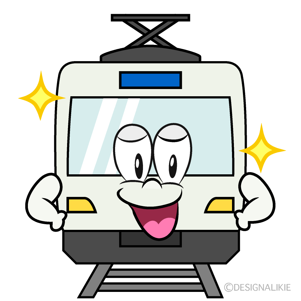 Glitter Railway Cartoon Character Image